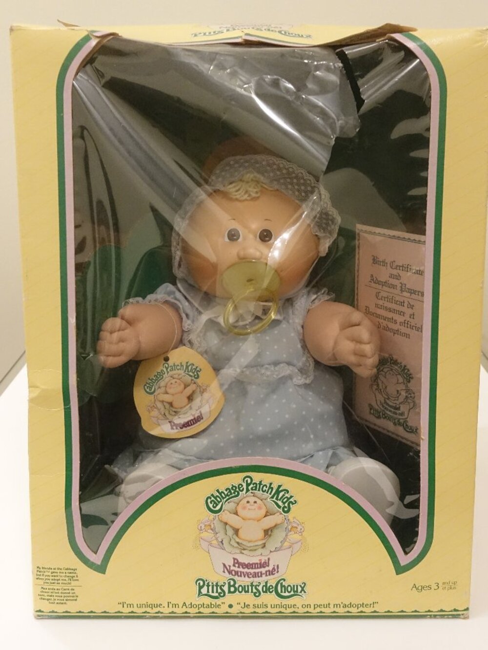 1983 Cabbage Patch Ptits' Bouts' de Choux Preemie New in Open Box